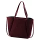 Luka 25-079 bordó női velúr bőr válltáska, shopper 50 x 34 x 17 cm