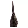 Luka 25-080 barna-kockás női bőr válltáska 45 x 29 x 14 cm