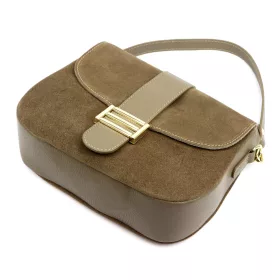   Luka 26-001 drapp női bőr kézitáska, oldaltáska 27 x 21 x 10 cm