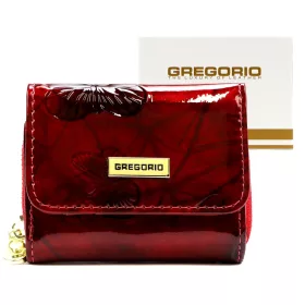 Gregorio BTS-128 piros női bőr pénztárca 9,5 x 7 cm