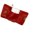 Gregorio GF128 piros női krokodilbőr mintás mini pénztárca 9 x 7.5 x 3.5 cm