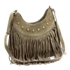 Camilla PREMIUM 10.002 taupe női bőr válltáska, oldaltáska 36 x 33 x 7 cm