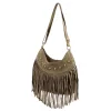 Camilla PREMIUM 10.002 taupe női bőr válltáska, oldaltáska 36 x 33 x 7 cm