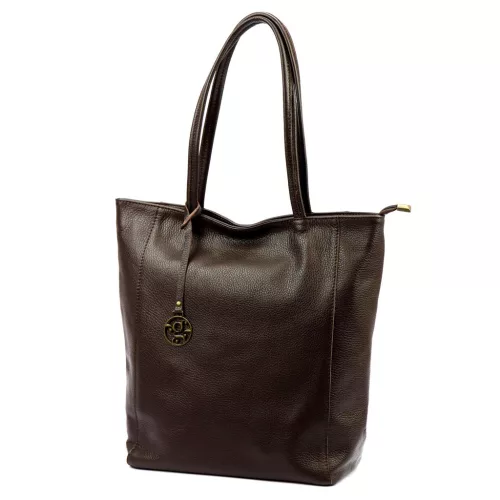 Gregorio 1728 DOLLARO barna  női bőr válltáska, shopper 37 x 35 x 14