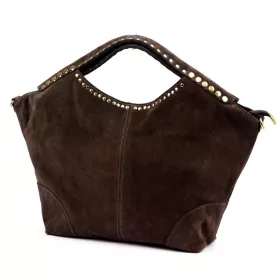   Camilla PREMIUM 10.003 barna női velúr bőr kézitáska 50 x 30 x 12 cm