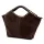 Camilla PREMIUM 10.003 barna női velúr bőr kézitáska 50 x 30 x 12 cm