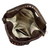 Camilla PREMIUM 10.003 barna női velúr bőr kézitáska 50 x 30 x 12 cm