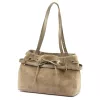 Camilla PREMIUM 10.005 taupe női bőr válltáska 42 x 24 x 13 cm