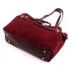 Camilla PREMIUM 10.005 bordó női bőr válltáska 42 x 24 x 13 cm