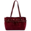 Camilla PREMIUM 10.005 bordó női bőr válltáska 42 x 24 x 13 cm