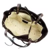 Camilla PREMIUM 10.005 barna női bőr válltáska 42 x 24 x 13 cm