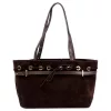 Camilla PREMIUM 10.005 barna női bőr válltáska 42 x 24 x 13 cm