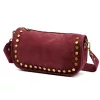 Luka 25-087 bordó női bőr oldaltáska 27 x 14 x 11 cm