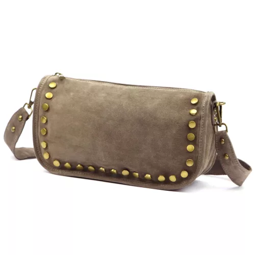 Luka 25-087 női mogyoró barna bőr oldaltáska 27 x 14 x 11 cm