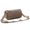Luka 25-087 női mogyoró barna bőr oldaltáska 27 x 14 x 11 cm