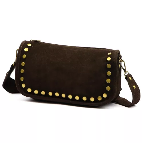 Luka 25-087 barna női bőr oldaltáska 27 x 14 x 11 cm