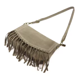   Luka 25-086 taupe női bőr válltáska, oldaltáska 27 x 17 x 6 cm