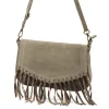 Luka 25-086 taupe női bőr válltáska, oldaltáska 27 x 17 x 6 cm