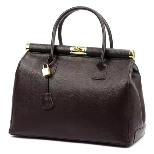 Luka 26-002 DOLLARO barna női bőr kézitáska 35 x 26.5 x 15.5 cm