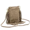 Luka 26-004 mogyoró barna női bőr oldaltáska 21 x 16  x 3 cm