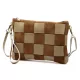 Luka 26-005 mogyoró barna-taupe női bőr kézitáska, oldaltáska 27 x 19 x 6 cm