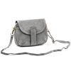 Luka 24-099 szürke női velúr bőr oldaltáska 23 x 18 x 10 cm