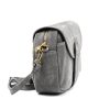 Luka 24-099 szürke női velúr bőr oldaltáska 23 x 18 x 10 cm