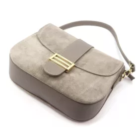   Luka 26-001 taupe női bőr kézitáska, oldaltáska 27 x 21 x 10 cm