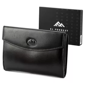   EL FORREST 866-67 RFID fekete férfi bőr pénztárca 14.5 x 9.5 x 3.5 cm