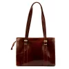 Florence 54 ZIP barna női bőr válltáska 36 x 27 x 12 cm