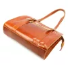 Florence 54 ZIP konyakbarna női bőr válltáska 36 x 27 x 12 cm