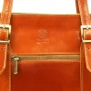 Florence 54 ZIP konyakbarna női bőr válltáska 36 x 27 x 12 cm