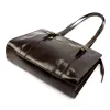 Florence 54 ZIP csokoládébarna női bőr válltáska 36 x 27 x 12 cm