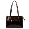 Florence 54 ZIP csokoládébarna női bőr válltáska 36 x 27 x 12 cm