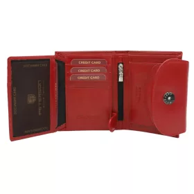   Peterson PTN 70614-9-NGV RFID piros női bőr pénztárca 12.5 x 10 x 2.5 cm