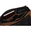Peterson PTN 996-B-NSH barna férfi bőr oldaltáska 25 x 28 x 6 cm