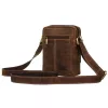 Peterson PTN 2505840-NSH barna férfi bőr oldaltáska 16 x 21 x 6 cm