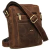 Peterson PTN 2505840-NSH barna férfi bőr oldaltáska 16 x 21 x 6 cm