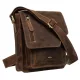 Peterson PTN PTE-NSH barna férfi bőr oldaltáska 18.5 x 23 x 11 cm