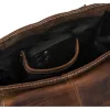 Peterson PTN PTE-NSH barna férfi bőr oldaltáska 18.5 x 23 x 11 cm