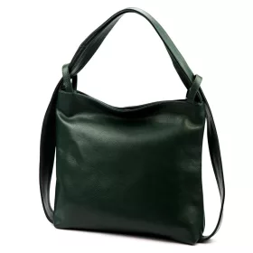   Luka 26-019 DOLLARO zöld női bőr válltáska, hátitáska 40 x 35 x 10 cm