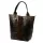 Luka 26-026 sötétbarna női krokodil mintás bőr válltáska, shopper 40 x 36 x 19 cm
