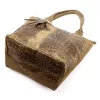 Luka 26-026 világosbarna női krokodil mintás bőr válltáska, shopper 40 x 36 x 19 cm