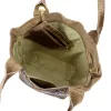 Luka 26-026 világosbarna női krokodil mintás bőr válltáska, shopper 40 x 36 x 19 cm