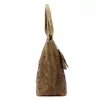 Luka 26-026 világosbarna női krokodil mintás bőr válltáska, shopper 40 x 36 x 19 cm