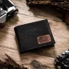 Peterson PTN 304G HUNTER férfi fekete bőr pénztárca 12 x 9.5 x 2.5 cm