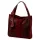 Luka 26-010 CROCO női, bordó krokodil mintás velúr bőr válltáska 34 x 34 x 13 cm