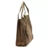 Luka 26-010 CROCO női, taupe krokodil mintás velúr bőr válltáska 34 x 34 x 13 cm