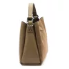 Luka 26-009 taupe női velúr bőr kézitáska 26 x 21 x 11 cm