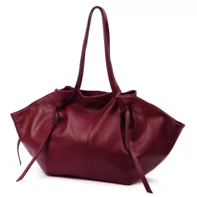   Luka 26-012 DOLLARO bordó női bőr válltáska 60 x 30 x 15 cm